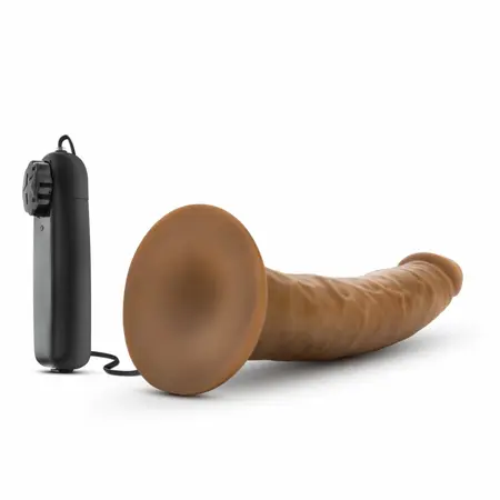 Blush Dr. Skin Dr. Dave Vibrating Model with Suction Cup Mocha 18cm