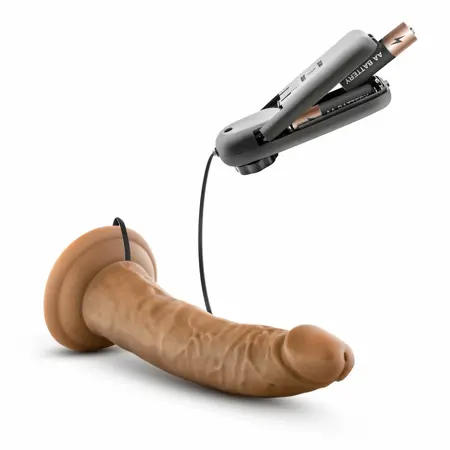 Blush Dr. Skin Dr. Dave Vibrating Model with Suction Cup Mocha 18cm