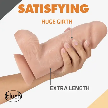 Blush Dr. Skin Dr. Chubbs Vanilla intimni model sa vakuum bazom 25 cm