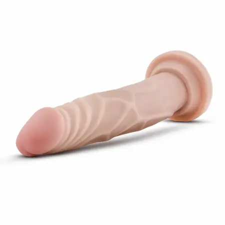 Blush Dr. Skin anatomski dildo od 19 cm sa vakuum postoljem u bež boji