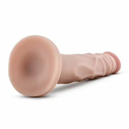 Blush Dr. Skin anatomski dildo od 19 cm sa vakuum postoljem u bež boji