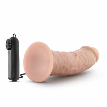 Blush Dr. Skin Dr. Joe vibrirajući dildo od 8 inča sa vakuum postoljem u boji vanile