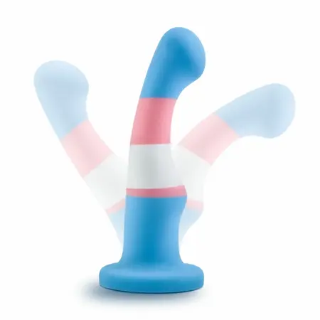 Blush Avant Pride True Blue Silicone Intimate Model with Suction Cup