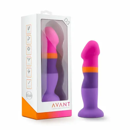 Blush Avant D3 silikonski intimni model sa vakuumskim postoljem Summer Fling 18cm