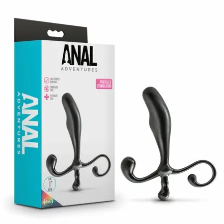 Blush Novelties Anal Adventures crni masažer prostate ergonomskog dizajna
