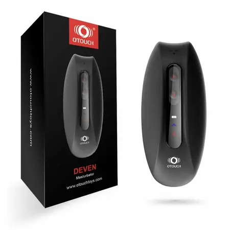 OTOUCH Deven Automatic Intimate Device Silicone Black 6 Modes Heated