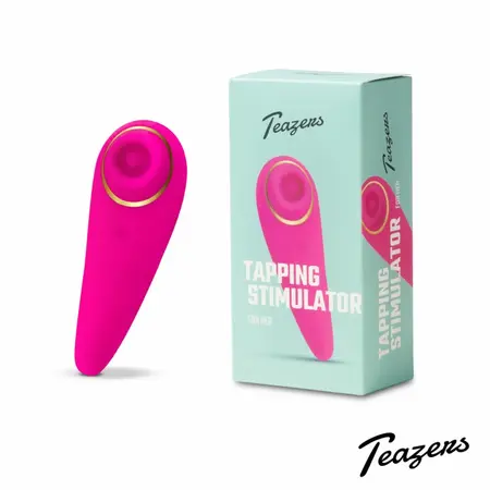 Teazers Tapping intimni stimulator, 6 modova, vodootporan, USB, 24mm, roze