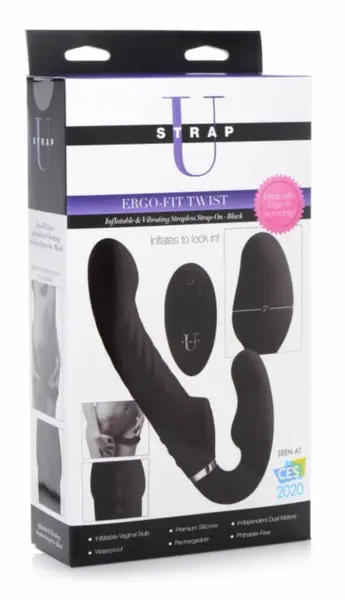 Swirl Black bežični intimni sistem bez kaiševa sa lopticom na naduvavanje