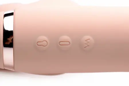 Swirl Strapless Vibrating Intimate System with Adjustable Fit, Purple