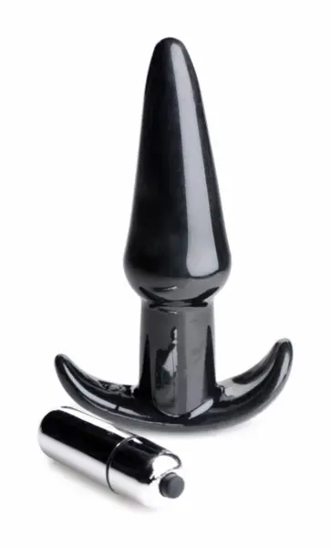 Blush Novelties Luxe Vibra Plug Black Flexible Waterproof Medium