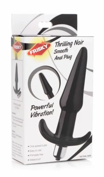 Blush Novelties Luxe Vibra Plug Black Flexible Waterproof Medium