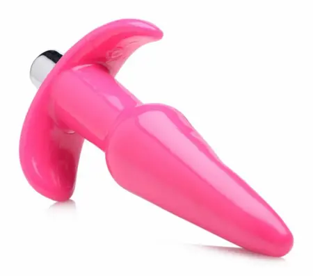 Blush Novelties Anal Adventures Vibrating Plug, Smooth Silicone, Black