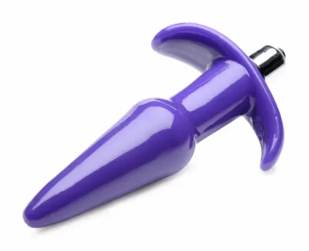 Blush Novelties Smooth Vibrating Plug Purple - Flexible Waterproof Model
