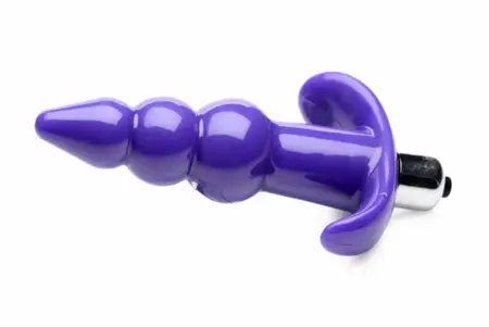 Bubbly Ribbed Vibrating Plug 848518035110 - Waterproof Flexible Model
