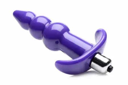 Bubbly Ribbed Vibrating Plug 848518035110 - Waterproof Flexible Model