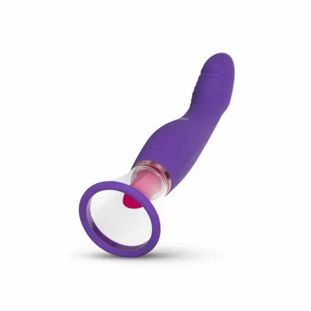 EasyToys intimni vakuumski sistem i dvostrani vibrator, ljubičasti, USB