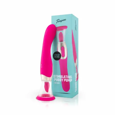 Teazers Pleasure Pump Pink multifunkcionalni sistem sa vibratorom za G tačku