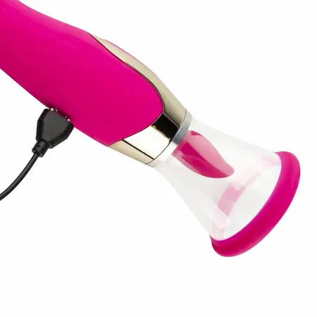 Teazers Pleasure Pump Pink multifunkcionalni sistem sa vibratorom za G tačku