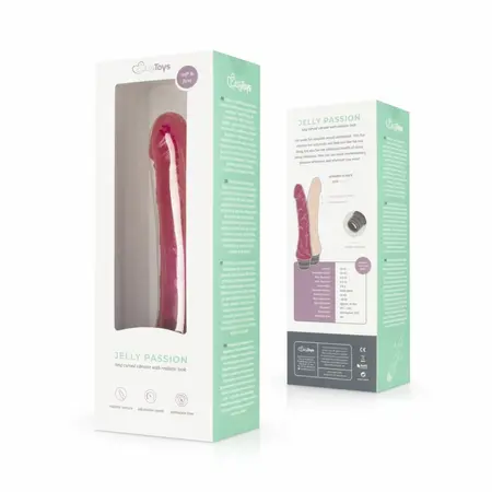 Jelly Passion Pink fleksibilni vibrator Soft Touch 20 cm