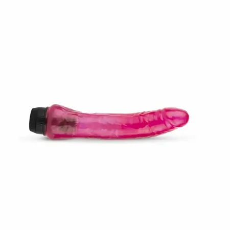 Jelly Passion Pink fleksibilni vibrator Soft Touch 20 cm