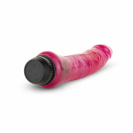 Jelly Passion Pink fleksibilni vibrator Soft Touch 20 cm