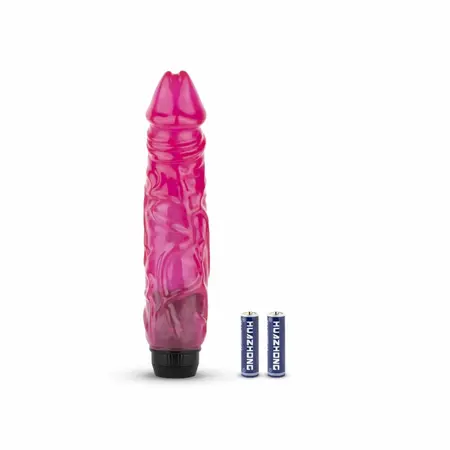 Dream Toys Jelly Supreme Pink Glitter vibrirajući intimni stimulator 22 cm