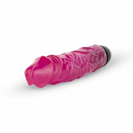 Dream Toys Jelly Supreme Pink Glitter vibrirajući intimni stimulator 22 cm