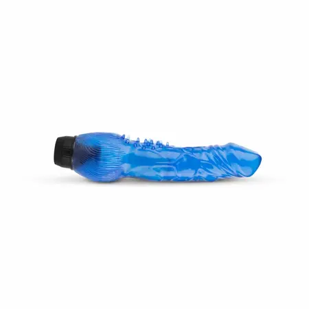 Jelly Infinity vibrator Plavi - Fleksibilni silikonski model sa teksturom vena