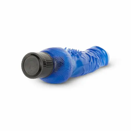 Jelly Infinity vibrator Plavi - Fleksibilni silikonski model sa teksturom vena
