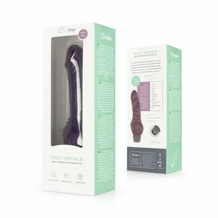 Jelly Royale ljubičasti vibrator sa fleksibilnom površinom dužine 21 cm brenda Dream Toys