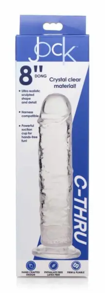 Jock C-Thru Intimate Machine transparentni fleksibilni model od 21 cm