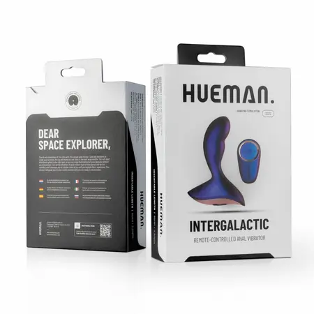Hueman Intergalactic silikonski bežični analni stimulator sa 10 modova