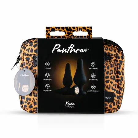 EasyToys Kesia set analnih plagova od 3 komada, crni, različite veličine, silikon