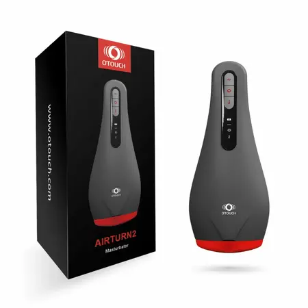 Leten Airturn2 luksuzni masturbator sa vakuumom i vibracijom, crni