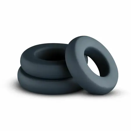 Boners Silicone Ring Set Large - Flexible 3-Piece Anatomical System