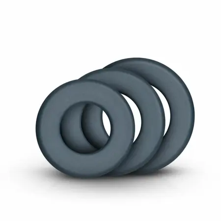Boners Silicone Ring Set Large - Flexible 3-Piece Anatomical System