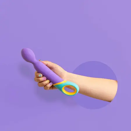Base Wand vibrator, šareni, 11 modova vibracije, savitljiva glava