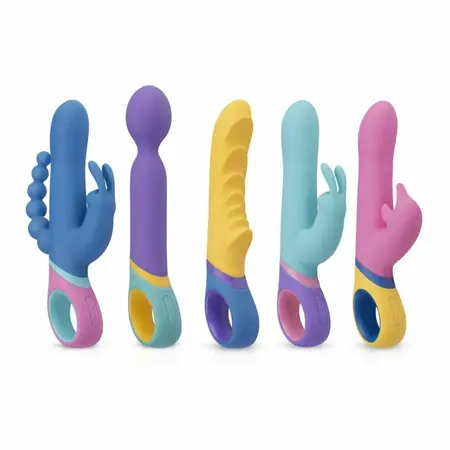 Tone višebojni vibrator sa dva motora za preciznu stimulaciju