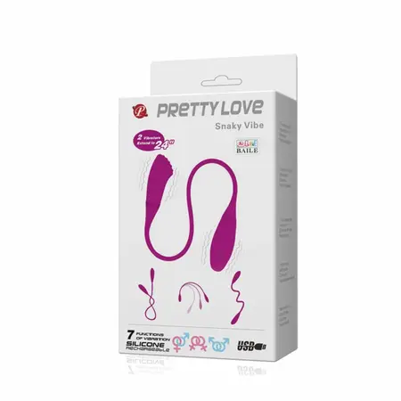 Pretty Love Snaky Vibe II fleksibilni dvostrani vibrirajući sistem ljubičasti
