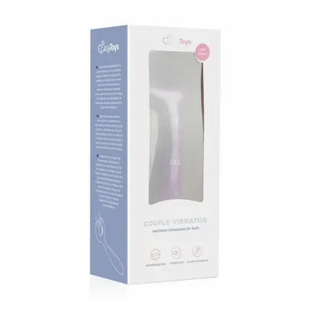 EasyToys vibrator za parove Purple sa dva motora, fleksibilnim prstenom i telom