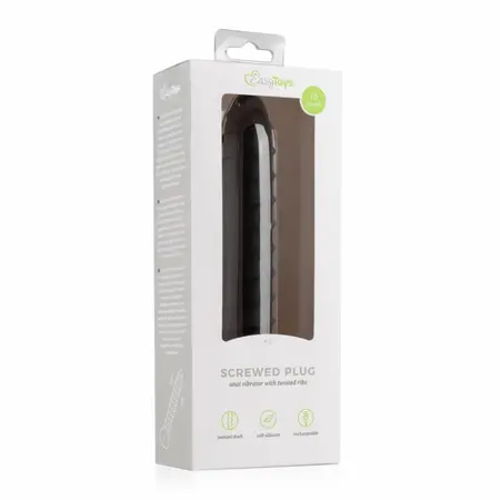 Screwed Plug Large by Dream Toys, teksturisani analni model, 10 modova, USB