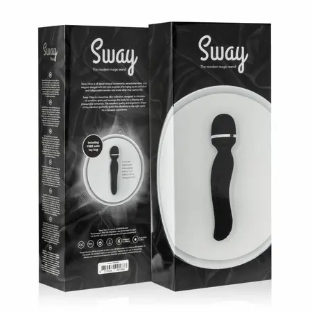 Sway Vibes No. 4 Black punjivi masažer, 10 modova, ergonomski dizajn