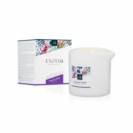 Exotiq sveća za masažu Violet Rose 60g, aromatično ulje u sveći za masažu