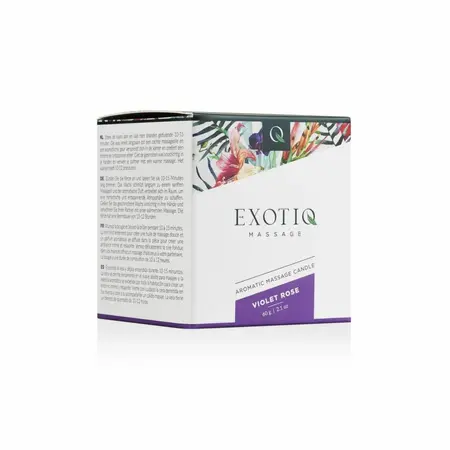Exotiq sveća za masažu Violet Rose 60g, aromatično ulje u sveći za masažu