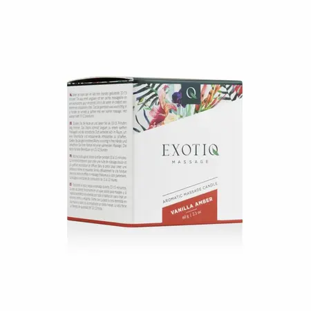 Exotiq sveća za masažu Vanilla Amber 60g aromatična sveća sa uljem za masažu