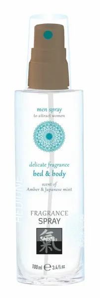 HOT Pheromone Bed & Body Spray za muškarce Amber & Japanska nana 50ml