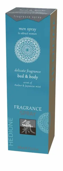 HOT Pheromone Bed & Body Spray za muškarce Amber & Japanska nana 50ml