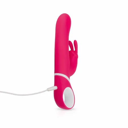 EasyToys rotirajući i vibrirajući zečić vibrator višenamenski USB ljubičasti