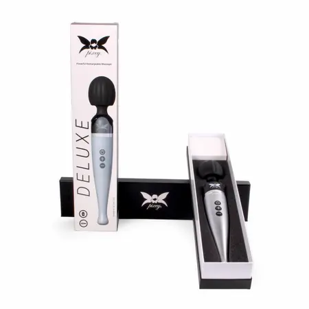 Pixey Deluxe Wireless Rechargeable Wand Massager - 10 Modes, Splash-Proof