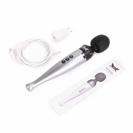 Pixey Deluxe Wireless Rechargeable Wand Massager - 10 Modes, Splash-Proof